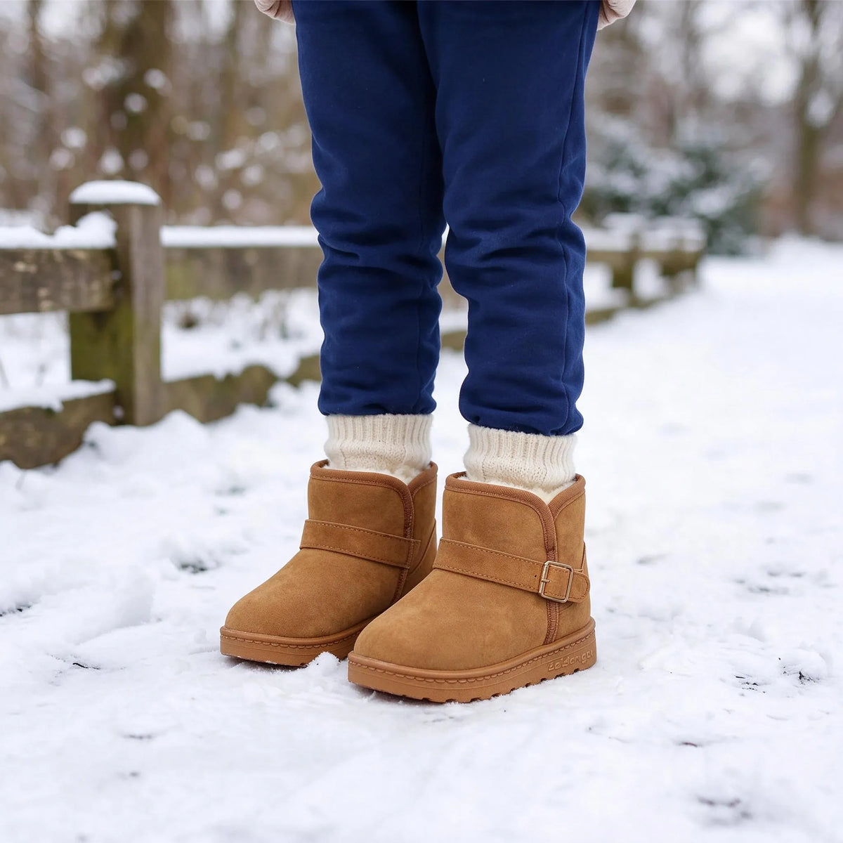 Ankle Height Slip On Winter Boots