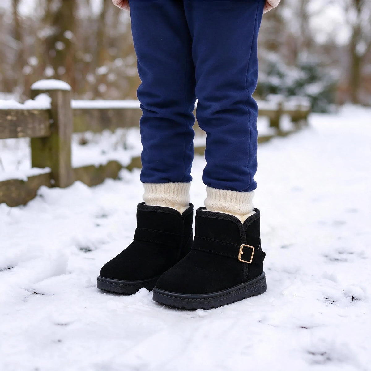 Ankle Height Slip On Winter Boots