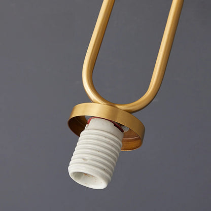 Art Deco Brass Glass Ceiling Light Fixture | Norvaxi