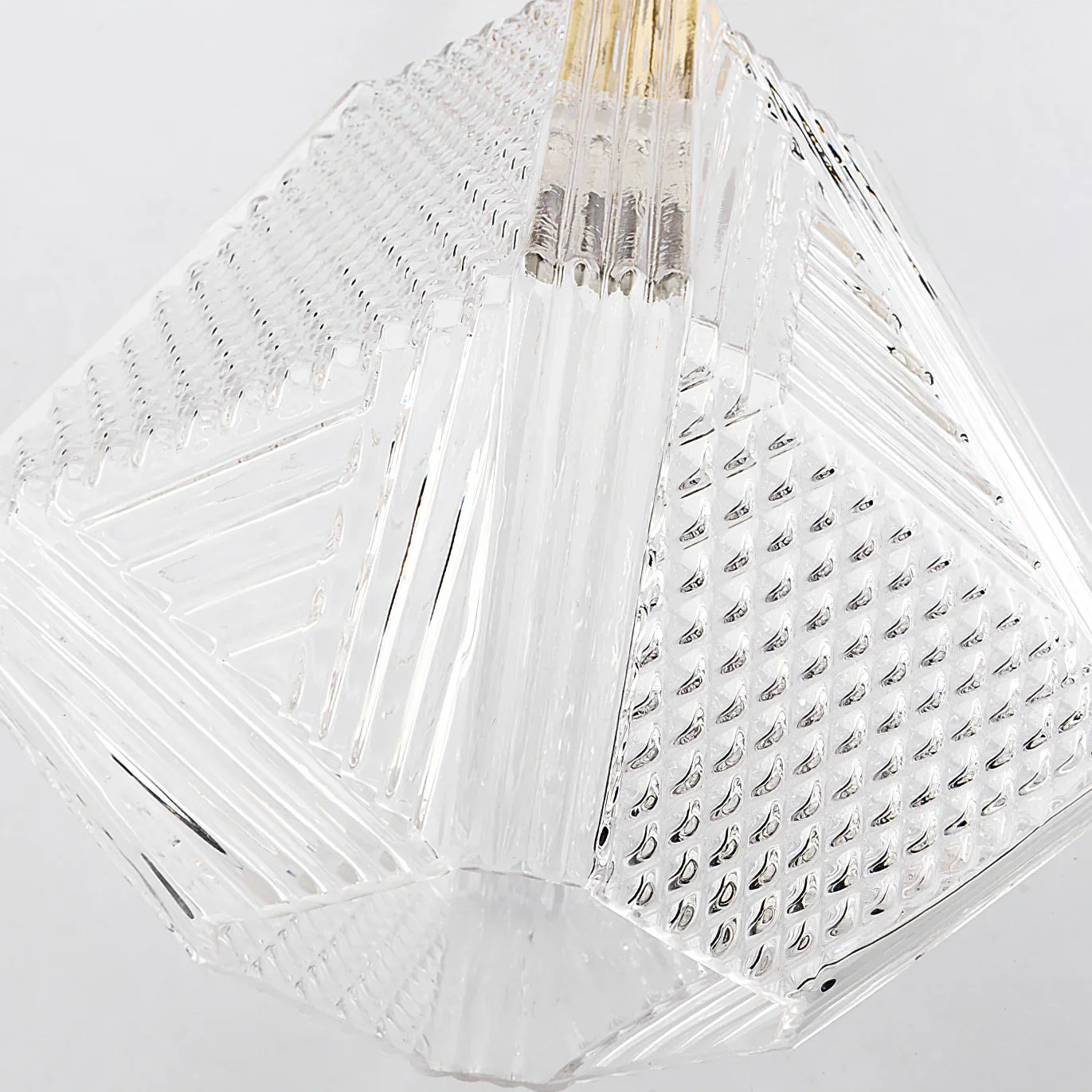 Art Deco Brass Glass Ceiling Light Fixture | Norvaxi