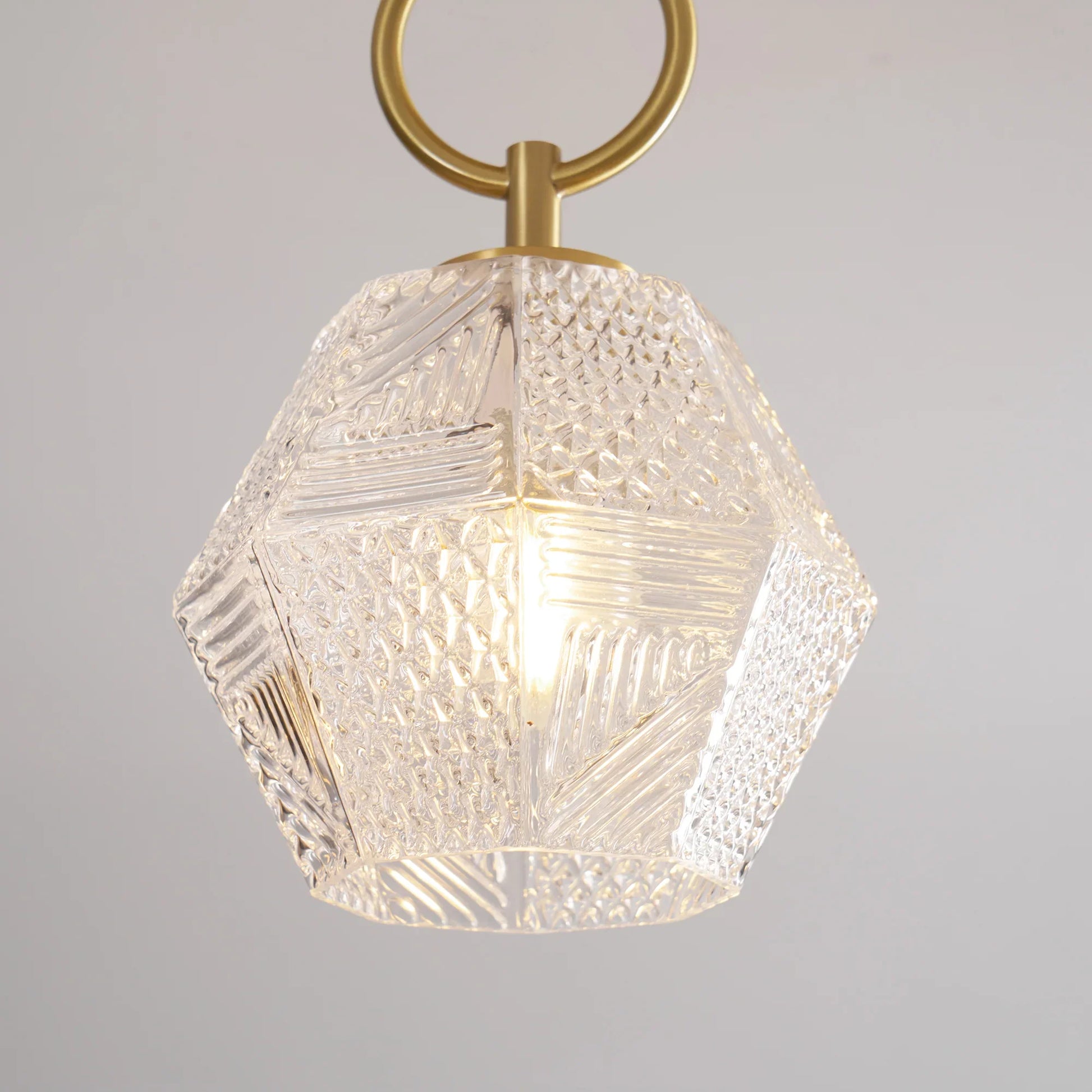 Art Deco Brass Glass Ceiling Light Fixture | Norvaxi