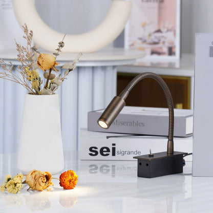 Art Deco Integrated LED Adjustable Bedroom Wall Light | Vilqor