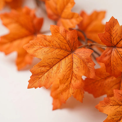 Artificial Maple Leaf Garland for Fall and Halloween Decor