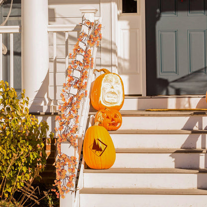 Artificial Maple Leaf Garland for Fall and Halloween Decor