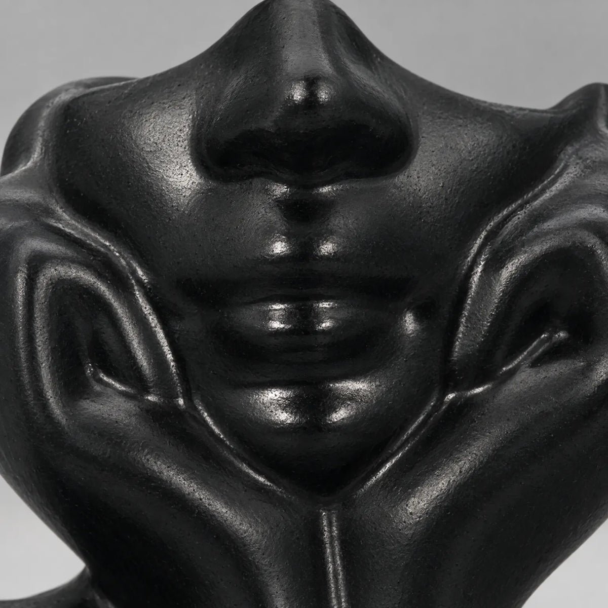 Artistic Human Face Makeup Brush Holder