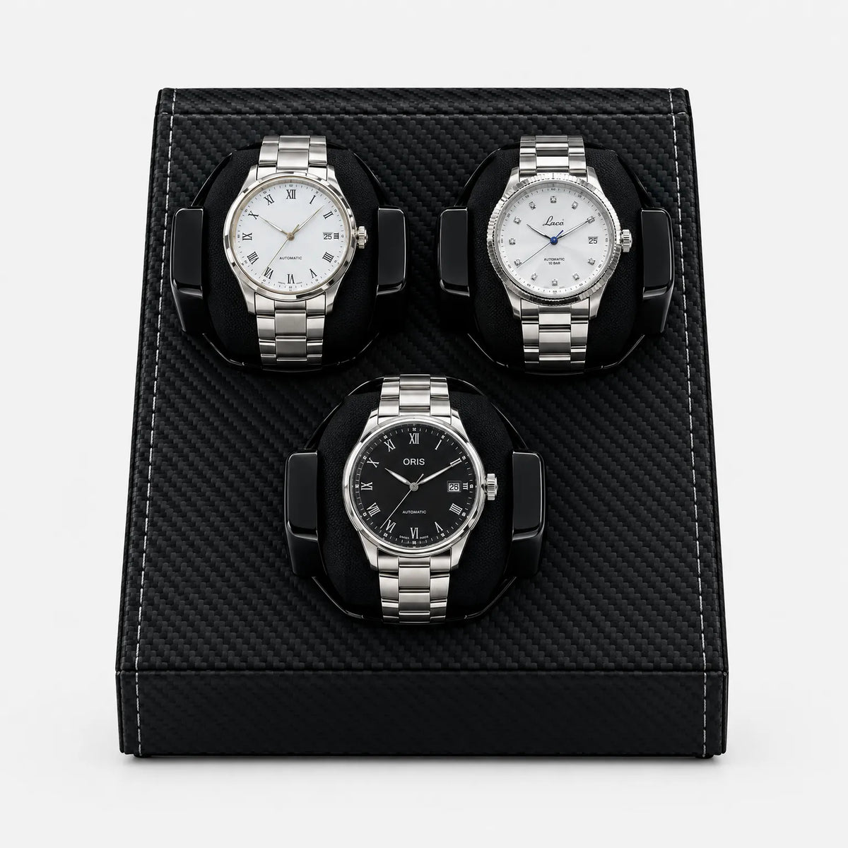 Automatic Three Slot Watch Winder