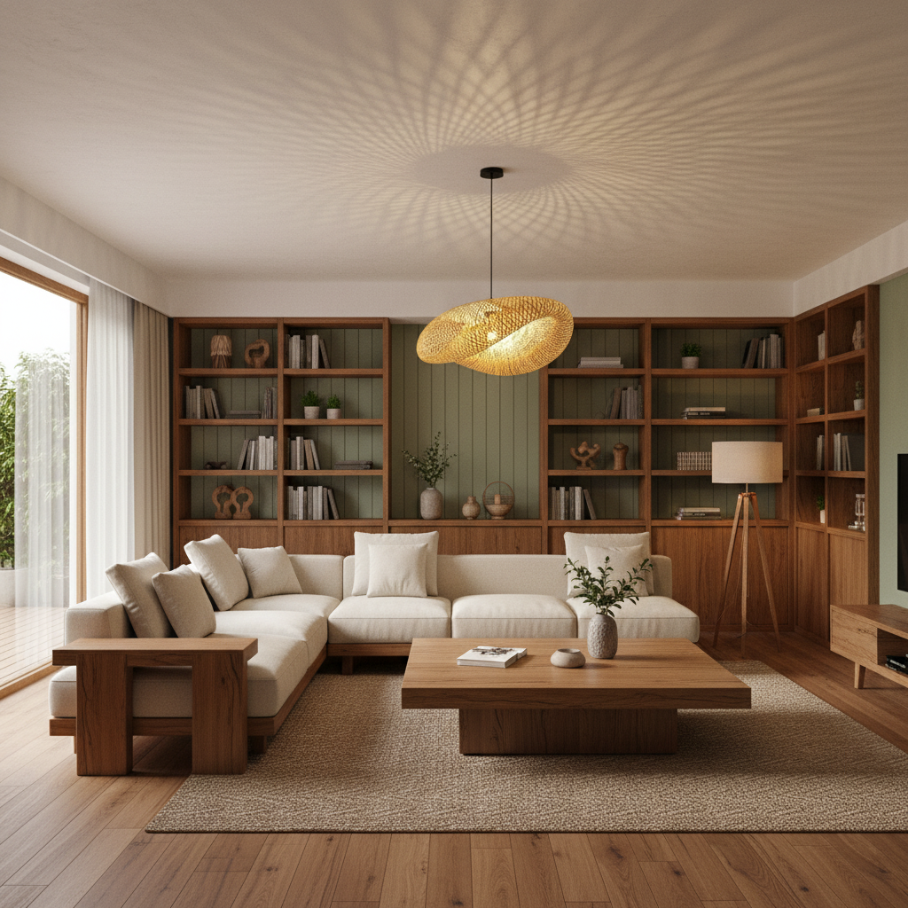 Bamboo Pendant Lamp | Contemporary Kitchen Pendant Lighting