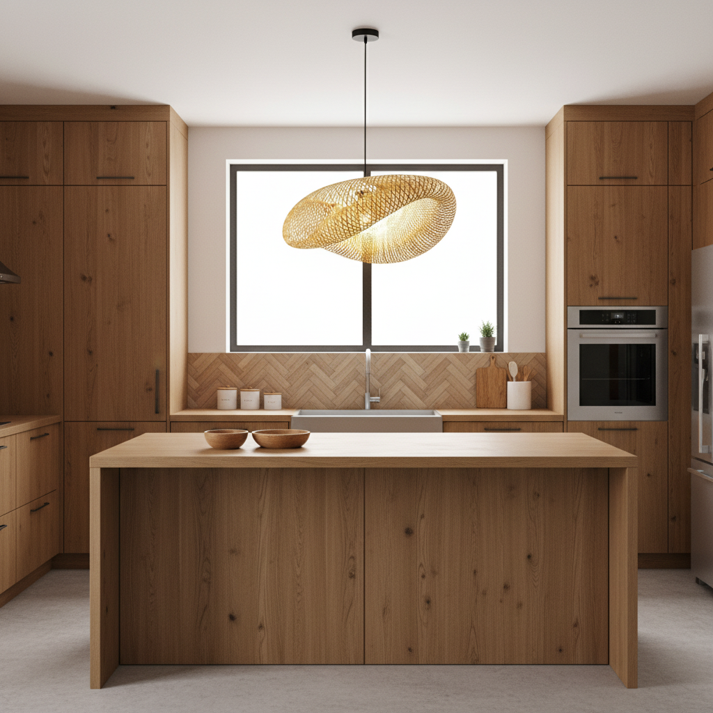 Bamboo Pendant Lamp | Contemporary Kitchen Pendant Lighting