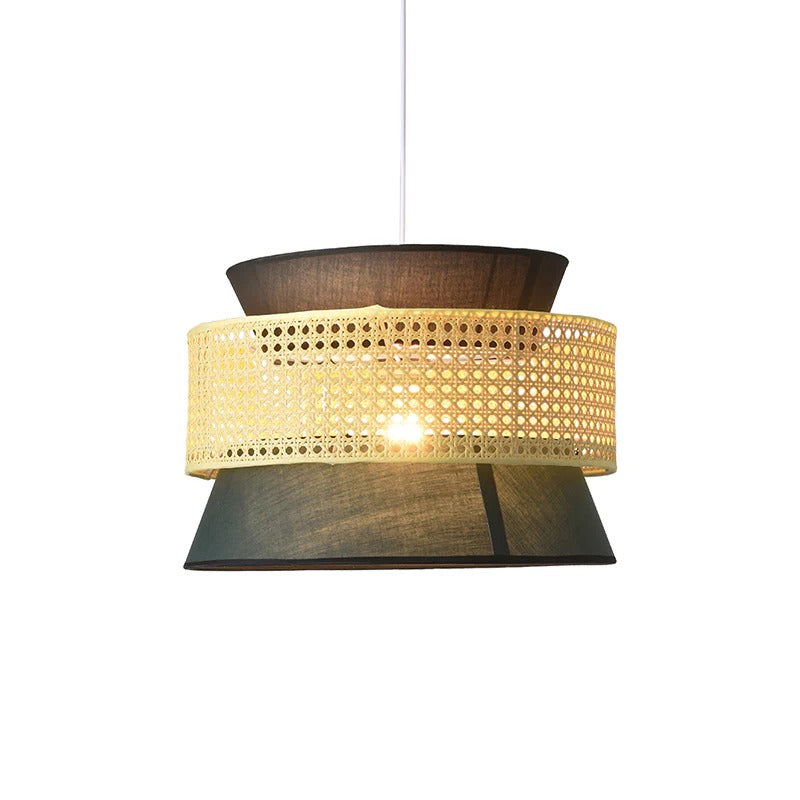 Bamboo Pendant Light Oriental Hanging Shade Design | Levunta