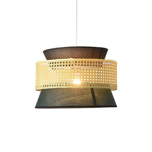 Bamboo Pendant Light Oriental Hanging Shade Design | Levunta