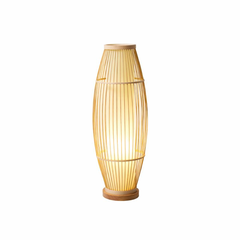 Bamboo Shade Standing Lamp for Indoor Ambient Lighting | Dovren