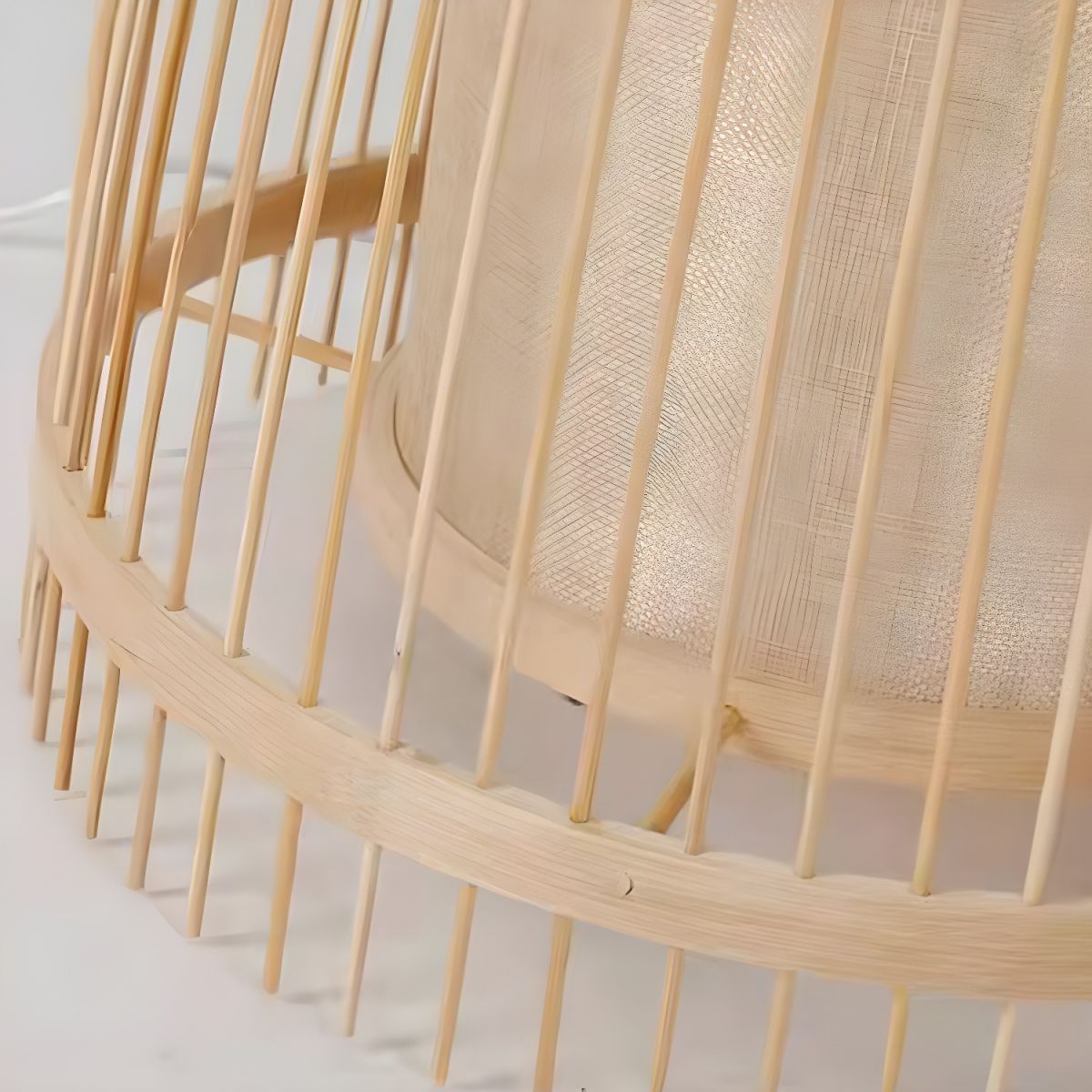 Bamboo Shade Standing Lamp for Indoor Ambient Lighting | Dovren