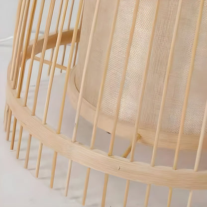 Bamboo Shade Standing Lamp for Indoor Ambient Lighting | Dovren
