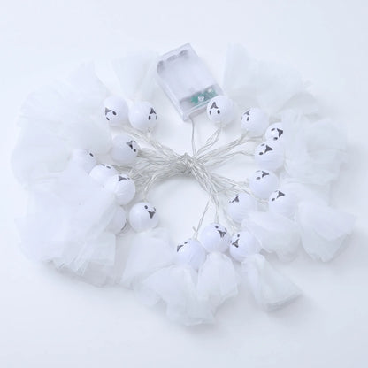 Battery Operated Halloween Ghost String Lights
