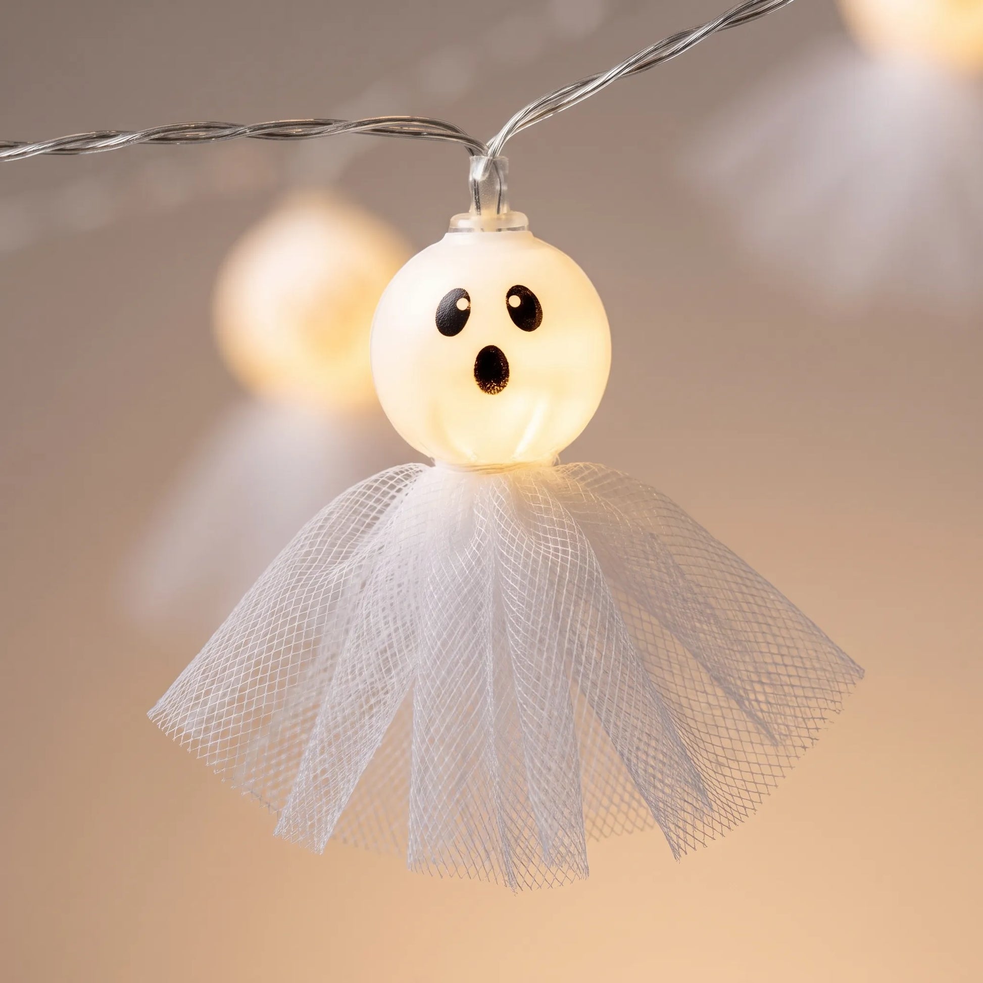 Battery Operated Halloween Ghost String Lights
