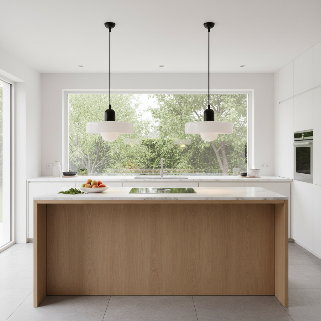 Bauhaus Colored Glass Pendant Lamp | Kitchen Pendant Lighting