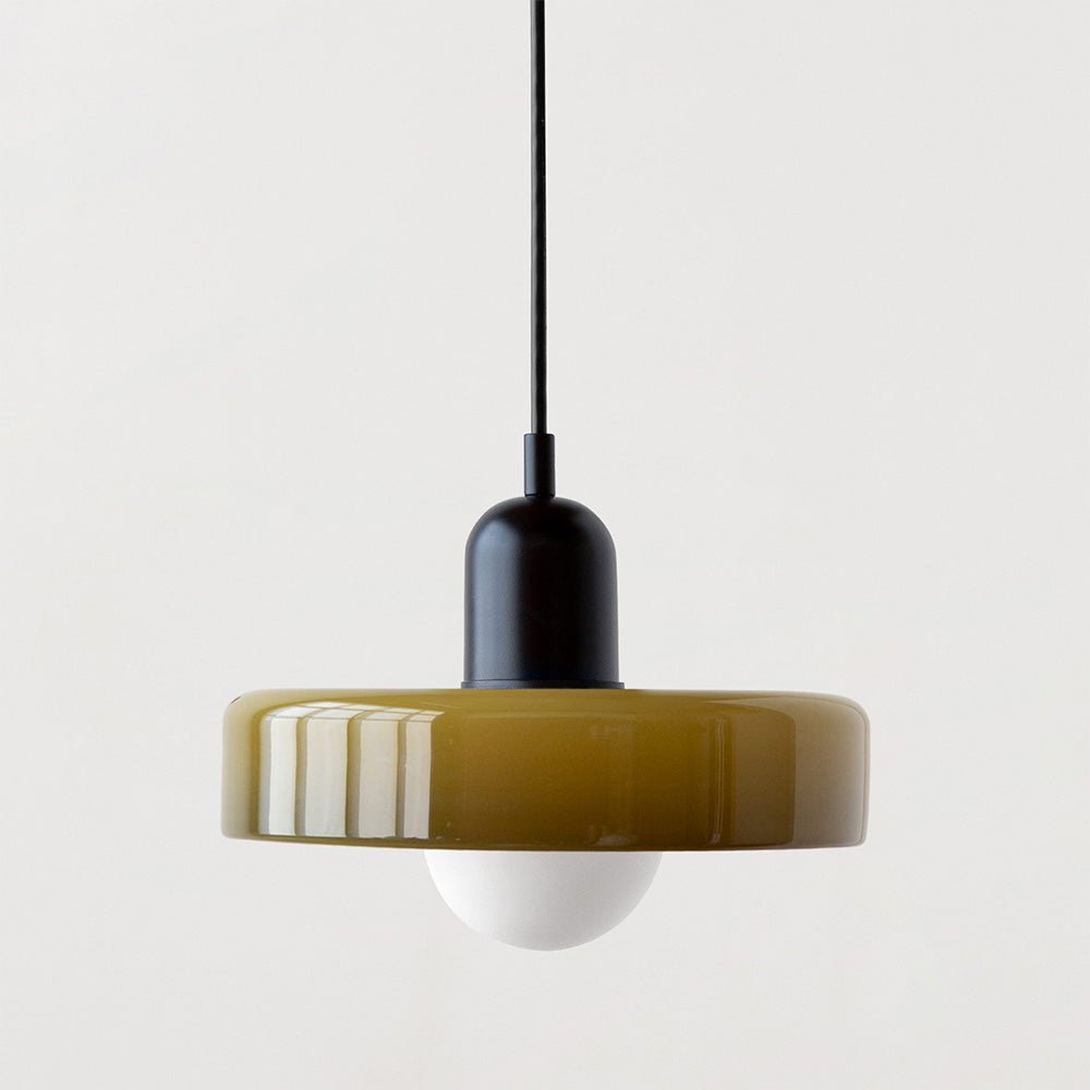 Bauhaus Style Coloured Glass Pendant Light | Luminor