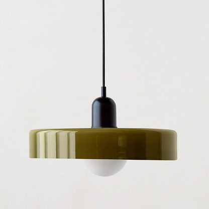 Bauhaus Style Coloured Glass Pendant Light | Luminor