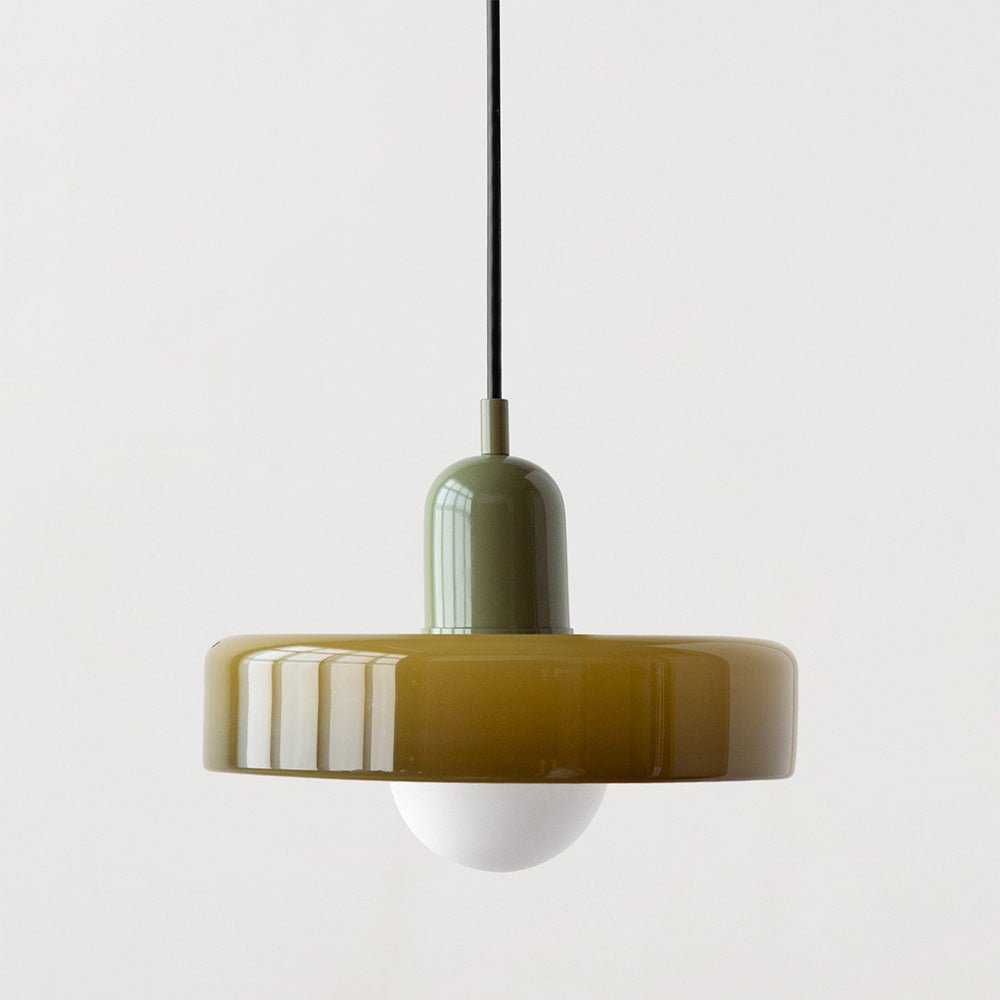 Bauhaus Style Coloured Glass Pendant Light | Luminor