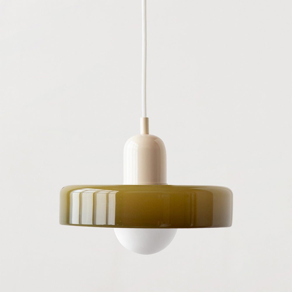 Bauhaus Style Coloured Glass Pendant Light | Luminor