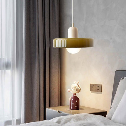 Bauhaus Style Coloured Glass Pendant Light | Luminor