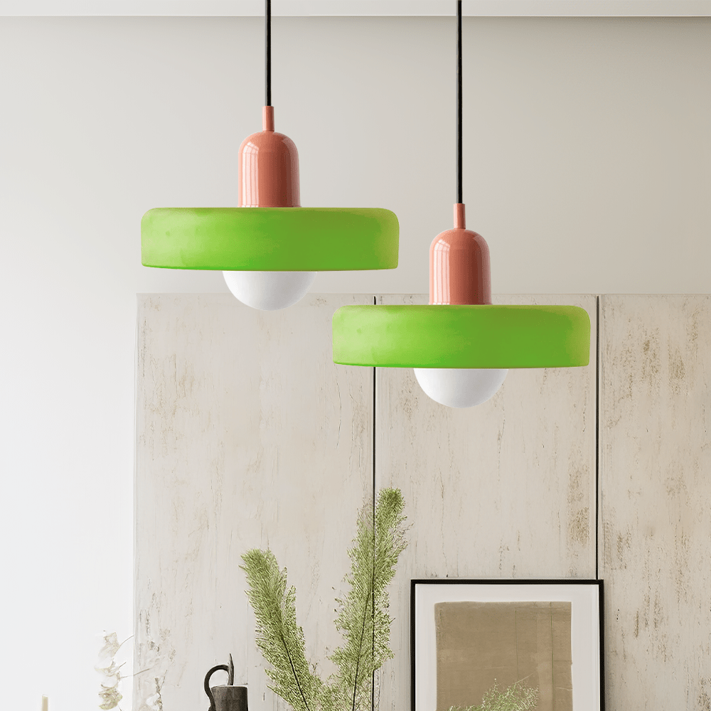 Bauhaus Style Coloured Glass Pendant Light | Luminor