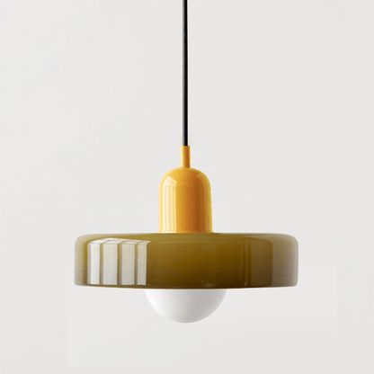 Bauhaus Style Coloured Glass Pendant Light | Luminor