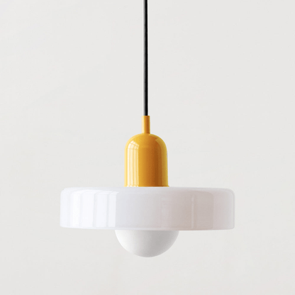 Bauhaus Style Coloured Glass Pendant Light | Luminor