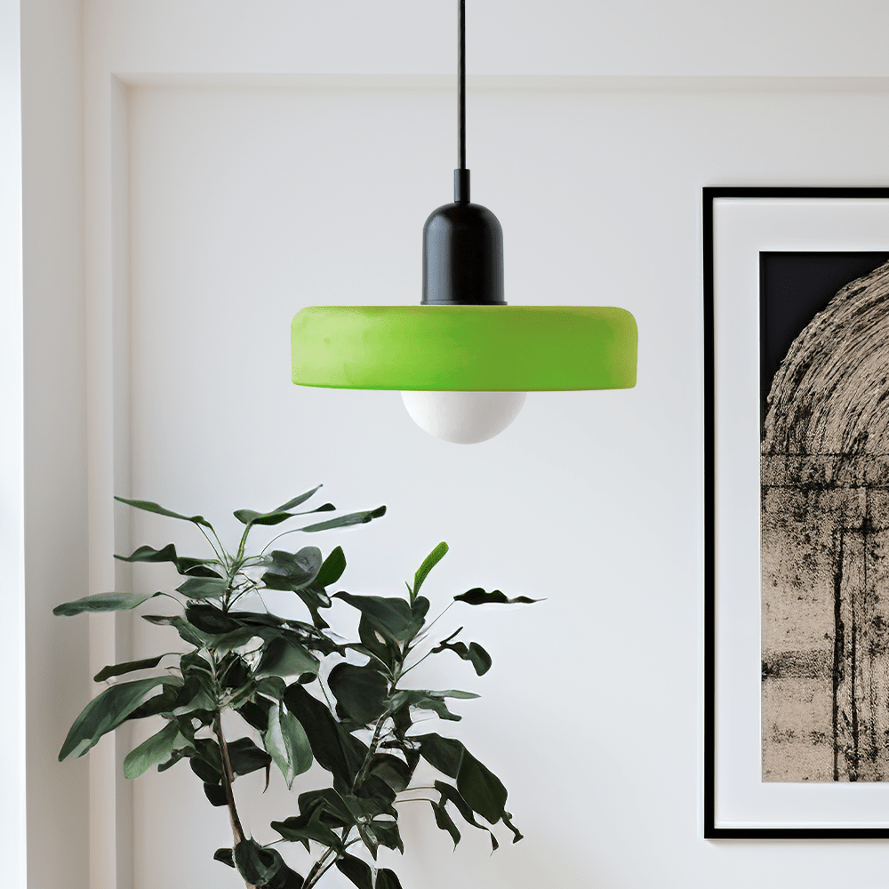 Bauhaus Style Coloured Glass Pendant Light | Luminor
