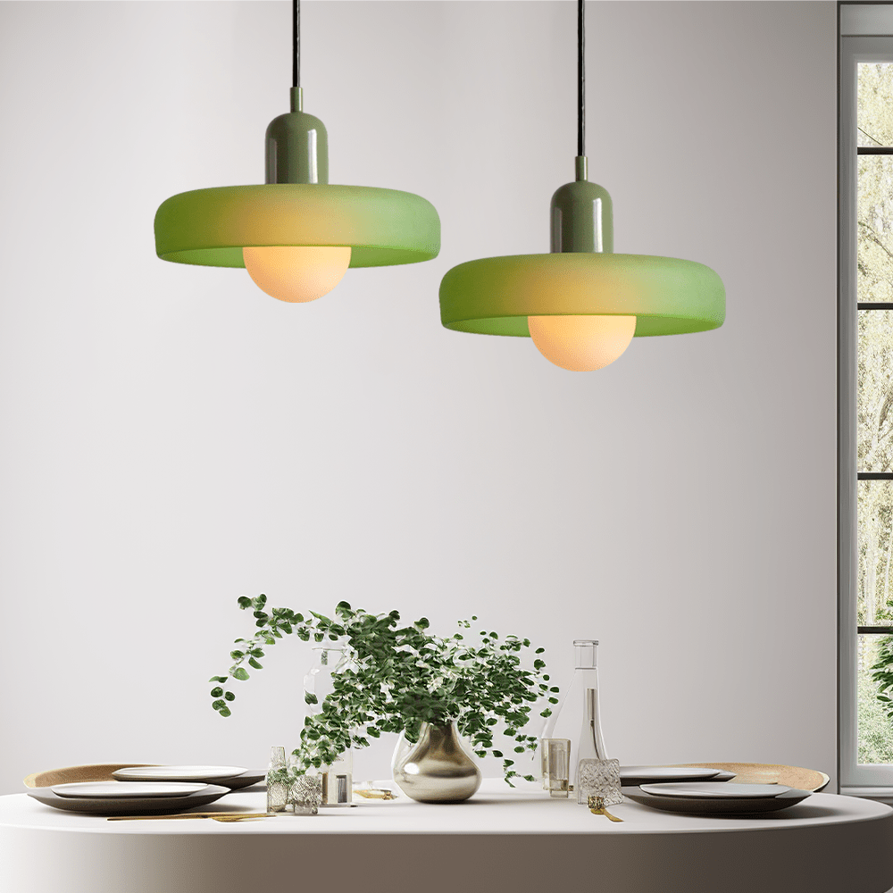 Bauhaus Style Coloured Glass Pendant Light | Luminor