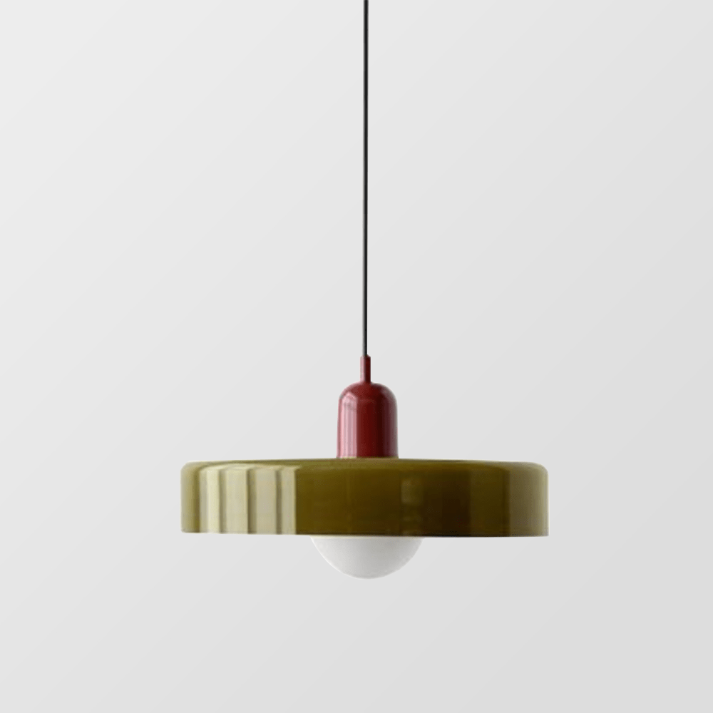 Bauhaus Style Coloured Glass Pendant Light | Luminor