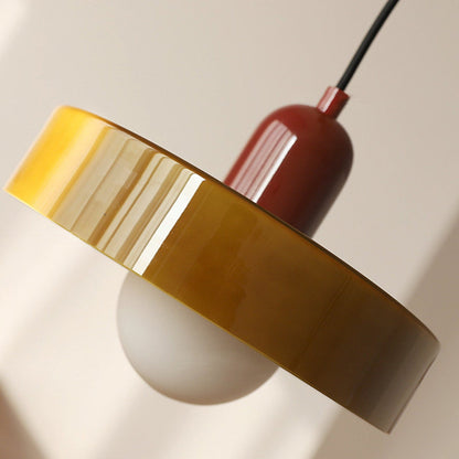 Bauhaus Style Coloured Glass Pendant Light | Luminor