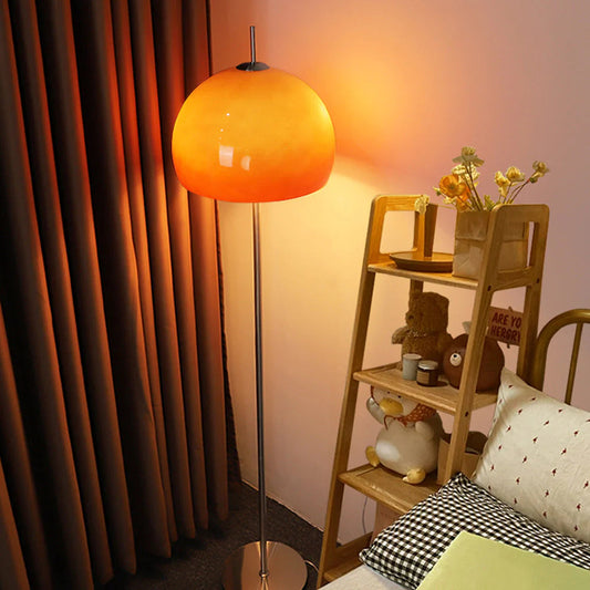 Bauhaus Style Glass Shade Floor Lamp for Living Spaces | Delrixo