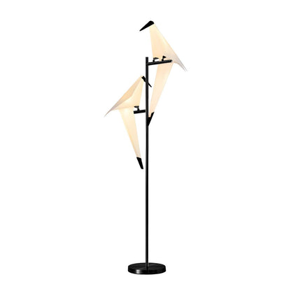 Bird Shape LED Metal Floor Lamp Modern Interior Lighting | Corvexa