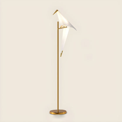 Bird Shape LED Metal Floor Lamp Modern Interior Lighting | Corvexa