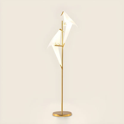 Bird Shape LED Metal Floor Lamp Modern Interior Lighting | Corvexa