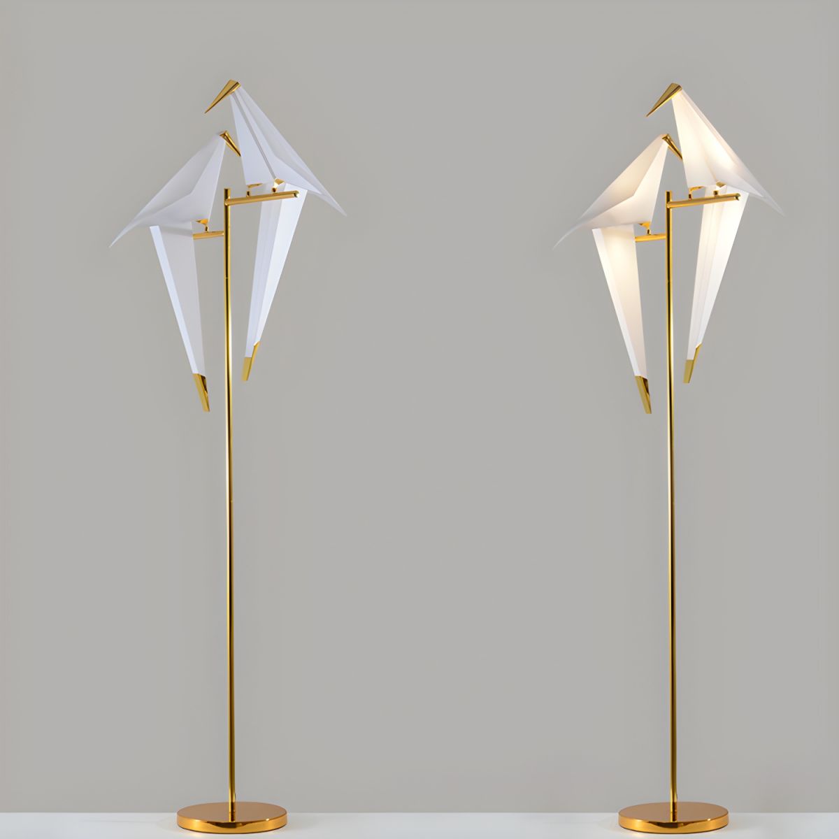 Bird Shape LED Metal Floor Lamp Modern Interior Lighting | Corvexa