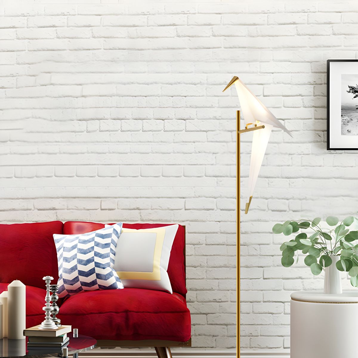 Bird Shape LED Metal Floor Lamp Modern Interior Lighting | Corvexa
