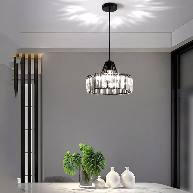Black Crystal Nordic Style Pendant Light | Urelix
