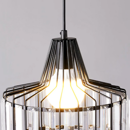Black Crystal Nordic Style Pendant Light | Urelix
