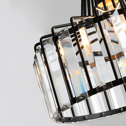 Black Crystal Nordic Style Pendant Light | Urelix