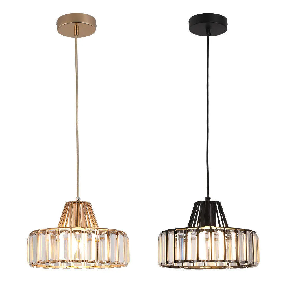 Black Crystal Nordic Style Pendant Light | Urelix