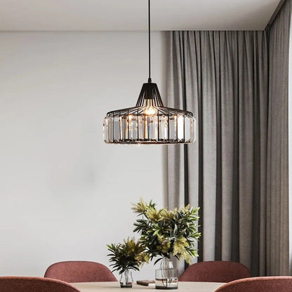 Black Crystal Nordic Style Pendant Light | Urelix