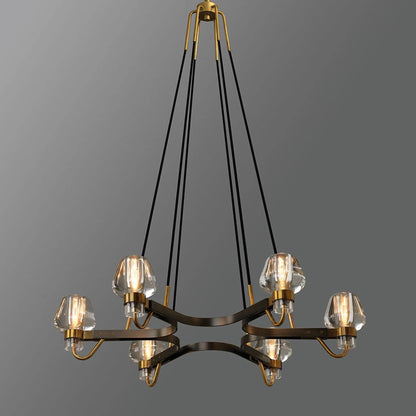 Brass Frame Chandelier for Contemporary Interiors | Lumiraq