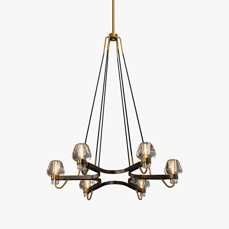 Brass Frame Chandelier for Contemporary Interiors | Lumiraq
