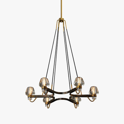 Brass Frame Chandelier for Contemporary Interiors | Lumiraq