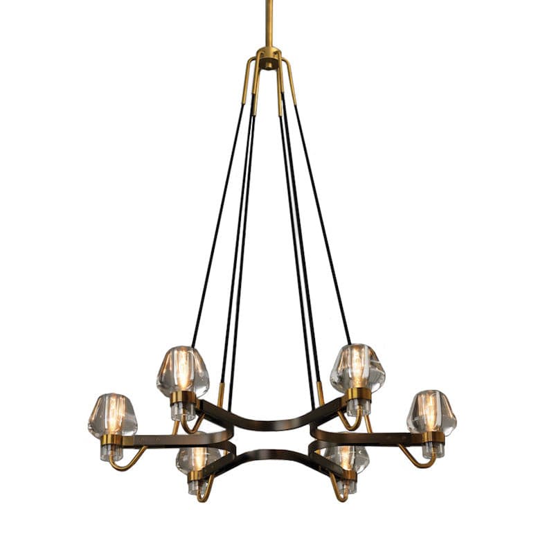 Brass Frame Chandelier for Contemporary Interiors | Lumiraq