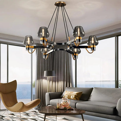 Brass Frame Chandelier for Contemporary Interiors | Lumiraq