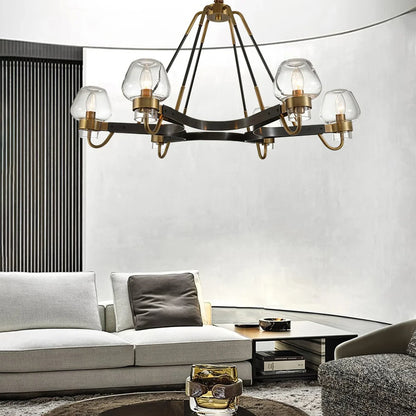 Brass Frame Chandelier for Contemporary Interiors | Lumiraq