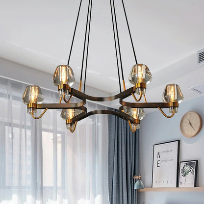 Brass Frame Chandelier for Contemporary Interiors | Lumiraq